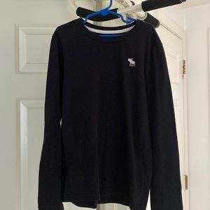 Boys black Abercrombie basic long sleeve tee.